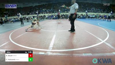 98 lbs Semifinal - Aiden Bayer, Broken Arrow Wrestling Club vs Cael Holcomb, Pawhuska Elks Takedown