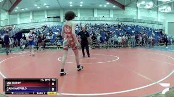 132 lbs Cons. Round 2 - Ian Hurst, OH vs Cash Hatfield, IA