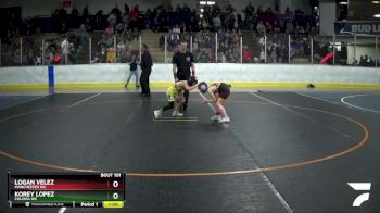 67 lbs Quarterfinal - Korey Lopez, Coloma WC vs Logan Velez, Manchester WC