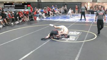139 lbs Round 3 (4 Team) - Anthony Heim, Shakopee, MN vs Cody Trevino, Bettendorf, IA