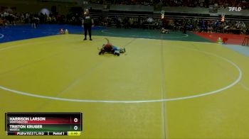 68 lbs Cons. Round 2 - Triston Kruger, Waseca vs Harrison Larson, Worthington