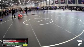 98 lbs Cons. Semi - Nicholas Deutsch, 3F Wrestling vs Braylee Brittainwinn, Wesley Club Wrestling