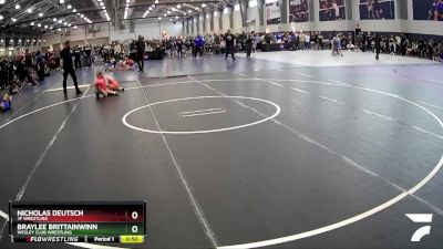 98 lbs Cons. Semi - Nicholas Deutsch, 3F Wrestling vs Braylee Brittainwinn, Wesley Club Wrestling
