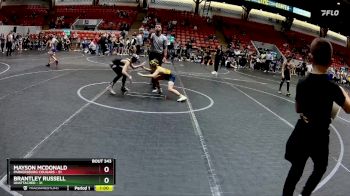 64 lbs Semifinal - Mayson Mcdonald, Parkersburg Cougars vs Brantley Russell, Unattached