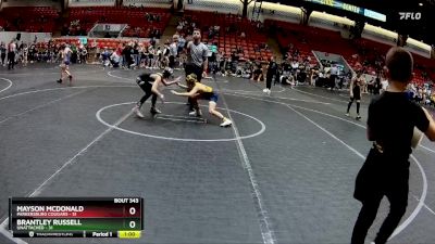 64 lbs Semifinal - Mayson Mcdonald, Parkersburg Cougars vs Brantley Russell, Unattached