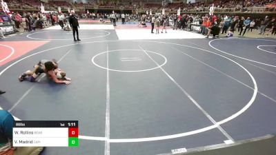 86 lbs Rr Rnd 1 - Wynston Rollins, Bearcave WC vs Vicente Madrid, Capital City Jr Wrestling