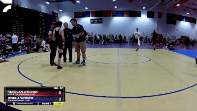 87 lbs Round 3 - Finnegan Sheehan, Disrupter Wrestling Club vs Joshua Werner, NOVA Wrestling Club