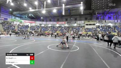 75 lbs Quarterfinal - Brody Duell, Burlington vs Dominik Aragon, La Junta Tigers