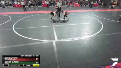 100 lbs Cons. Round 2 - Kasten Tritz, Wisconsin Rapids vs Oliver Slagle, Cadott