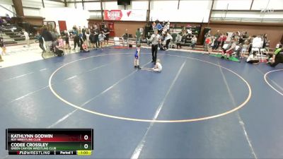 46 lbs Champ. Round 1 - Codee Crossley, Green Canyon Wrestling Club vs Kathlynn Godwin, Roy Wrestling Club