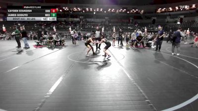 95 lbs Consi Of 4 - Cayden Standish, Cordoba Trained vs James Goduto, Wrecking Crew Wrestling Academy