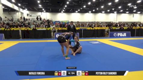 Peyton Riley Sandner vs Natalee Funegra 2025 World IBJJF Jiu-Jitsu No-Gi Championship