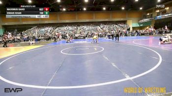88 lbs Quarterfinal - Owais Khan, THRESHOLD WRESTLING CLUB vs Maximus Sako, Westshore Wrestling Club