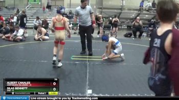 70 lbs Finals (2 Team) - Albert Canales, Contenders WA Green vs Silas Bennett, SAW