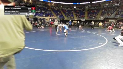 106 lbs Semifinal - Finley Fourspring, Corry vs Juliette Cuevas, Bellwood-Antis