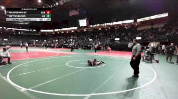 100 lbs Champ. Round 1 - Braden Haley, WCWA vs Bryce Books, GAW1