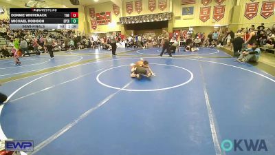 70 lbs Semifinal - Donnie Whitenack, Tiger Trained Wrestling vs Michael Robison, Sperry Wrestling Club