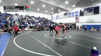 235 lbs Semifinal - Isabella Lorenzana, Marina vs Ashley Wafer, Lakewood