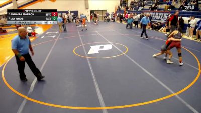 100 lbs 1st Place Match - Lily Enos, Batavia vs Andaira Marron, Morton Cicero