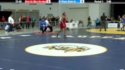 75kg Semi-finals Aline D S Ferreira (Brazil) vs. Brittney Roberts (Sunkist Kids)