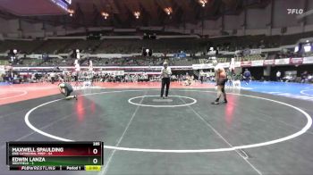 285 lbs Quarters & Wb (16 Team) - Maxwell Spaulding, Erie Cathedral Prep vs Edwin Lanza, Westfield
