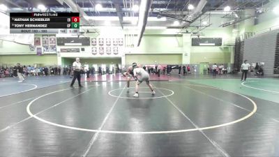 190 lbs Quarterfinal - Nathan Schiebler, EAGLE ROCK vs Tony Hernandez, CANOGA PARK