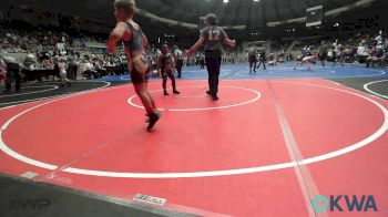 90 lbs Semifinal - Tucker Moss, Blanchard Wrestling Club vs Rayden Lane, Midwest City Bombers Youth Wrestling Club