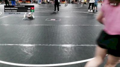 82/87 Round 2 - Mason Mattevi, Gulf Coast Wrestling vs Thomas Jones, Fort Stewart Wrestling Club