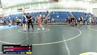 150 lbs Cons. Round 2 - Kolin Little, IL vs Rhadei Kuck, WI