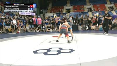 120 lbs Cons. Sub-rd Of 32 - Royce Wetzler, Virginia vs Collin Bagdonas, Ohio