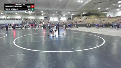 90 lbs Champ. Round 1 - Christian Wolfley, White Buffalo Wrestling Academy vs John Derrick, Nashville Catholic Wrestling