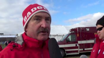 Wisconsin coach Mick Byrne very pleased with his Badgers' showing at Regionals