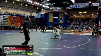 132 lbs Cons. Round 4 - Richard (Weston) Borgers, Blair Academy vs Dante Depaul, St Augustine