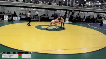 140A lbs Rr Rnd 3 - Kaiser Simpson, Cushing Wrestling vs August Hibler, Apex
