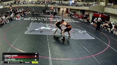 121 lbs Semis & 1st Wrestleback (8 Team) - Logan Loaiza, Post Falls vs Dylan Hall, Saint Pius X (Kansas City)