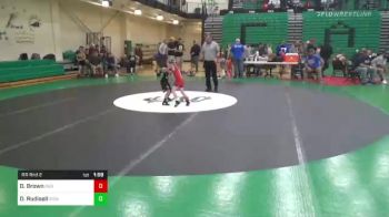 45 lbs Rr Rnd 2 - Dawson Brown, Indian Creek WC vs Dominik Rudisell, Sidney