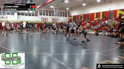 Youth-86 lbs Quarterfinals (8 Team) - Cooper Torres, High Point vs Dylan Zellea, Morris Hills