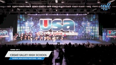 Cedar Valley High School [2024 High School Fight Song -- Super Day 2] 2024 USA Spirit Nationals/Collegiate Champs/Jr. Nats