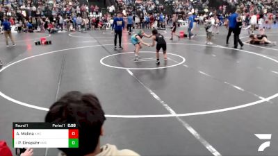 89-99 lbs Round 1 - Paiten Einspahr, Sutherland Youth Wrestling vs Alison Molina, Lexington