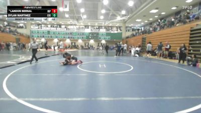 132 lbs Cons. Round 6 - Dylan Martinez, Corona Del Sol vs Landon Bernal, Imperial