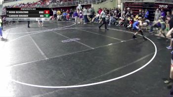 100 lbs Champ. Round 1 - Ross Scholting, Wisner Rec Wrestling Club vs Carson Bruber, MWC Wrestling Academy