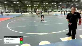 182 lbs Quarterfinal - CJ Glaropoulos, New England Gold vs Carter Sirois, Trojan WC