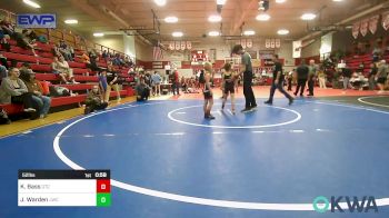 52 lbs Rr Rnd 2 - Kayden Bass, Grove Takedown Club vs Jackson Warden, Jay Wrestling Club