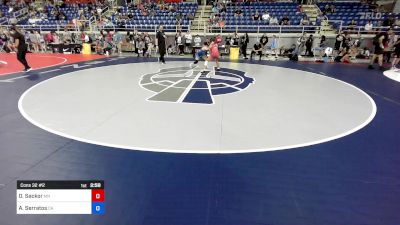 110 lbs Cons 32 #2 - Olivia Sackor, MN vs Alicia Serratos, CA