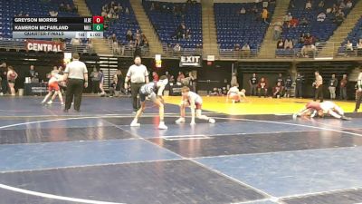 117 lbs Quarterfinal - Greyson Morris, Albert Gallatin vs Kameron McFarland, Millcreek