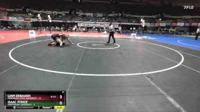 165 lbs Semis & Wb (16 Team) - Liam Debaugh, Frostburg State University vs Isaac Ponce, Marymount University