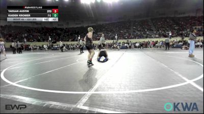 130 lbs Consi Of 16 #2 - Taegan Austin, Sperry Wrestling Club vs Kaiden Kromer, F-5 Grappling
