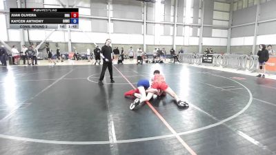 126 lbs Cons. Round 2 - Juan Olivera, Riverhawk Wrestling Academy vs Kaycen Anthony, Oak Harbor Wrestling Club