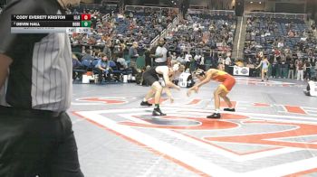 1A/2A 144 Quarterfinal - Cody Everett Kriston, Lejeune vs Devin Hall, Robbinsville