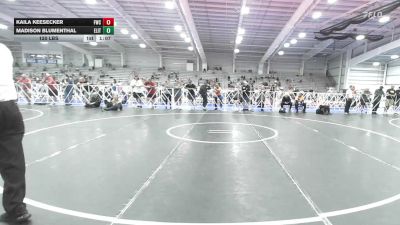 120 lbs 3rd Place - Kaila Keesecker, Wrecking Crew Dream Crushers - HSG vs Madison Blumenthal, Elite Coral - HSG